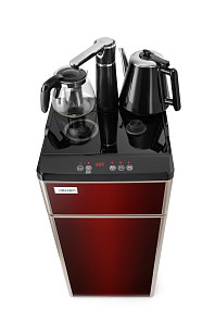 Кулер с чайным столиком Тиабар VATTEN L50REAT tea bar, красный