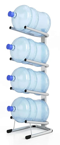 Стеллаж для бутылей Бридж-4 (металлик)