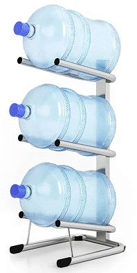 Стеллаж для бутылей Бридж-3 (металлик)