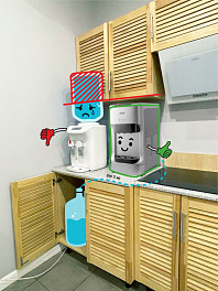 Настольный встраиваемый кулер для воды VATTEN L46SE с вынесенной бутылью