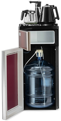 Кулер с чайным столиком Тиабар VATTEN L50RFAT tea bar, красный