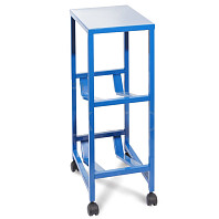 Стеллаж для бутылей Бомис-2П (синий, колеса)