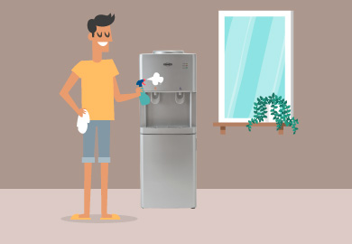 Чистка и санитарная обработка кулера для воды Чистка и санитарная обработка кулера для воды